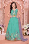 Aarvi Vol 9 Embroidered Vichitra Silk Kids Lehenga Choli Wholesale Online