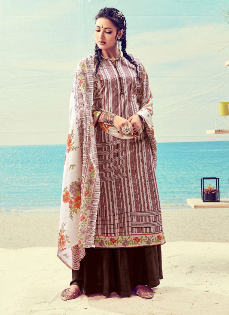 Regular Wear New Fancy Digital Printed Jam Cotton Palazzo Suits Collection