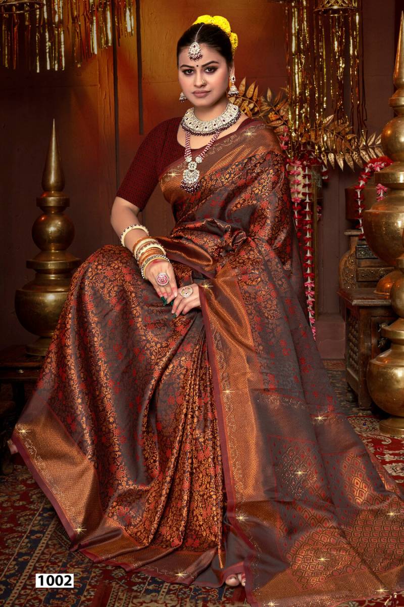 Keher Silk Vol 2 By Saroj Silk With Swarovski Work Saree Wholesale In India
