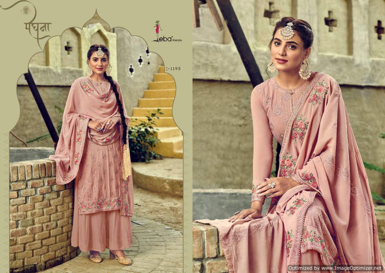 Eba Jassi Latest Faux Georgette Embroidered Designer Salwar Kameez Collection 