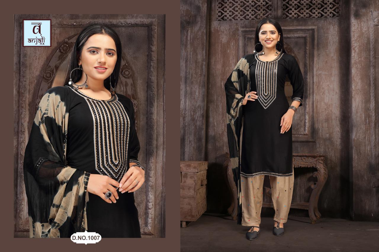 Anjali Alvira Latest fancy Casual Regular Wear Readymade Salwar Suit Collection
 