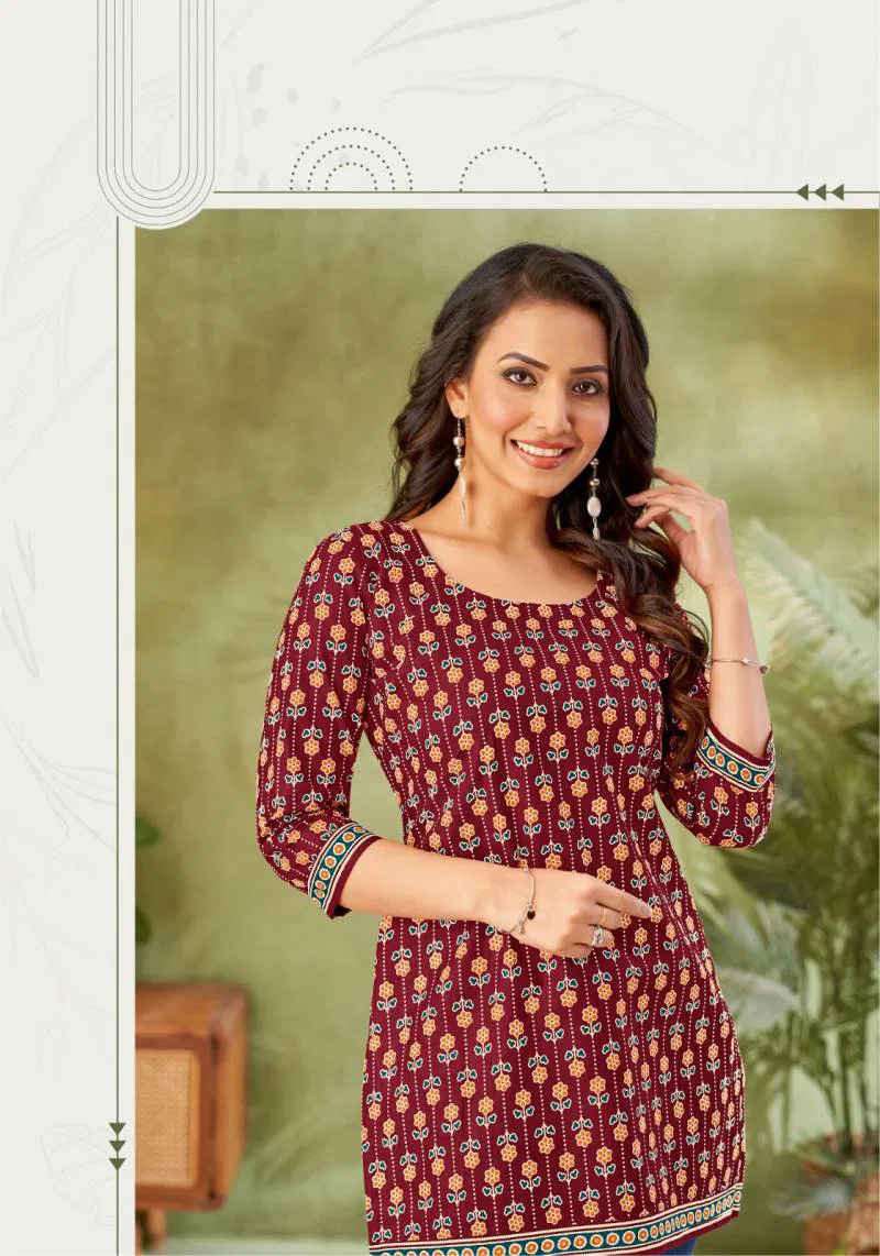 Khushi Vol 2 By Miss World Cotton Short Tops Wholesalers In Delhi