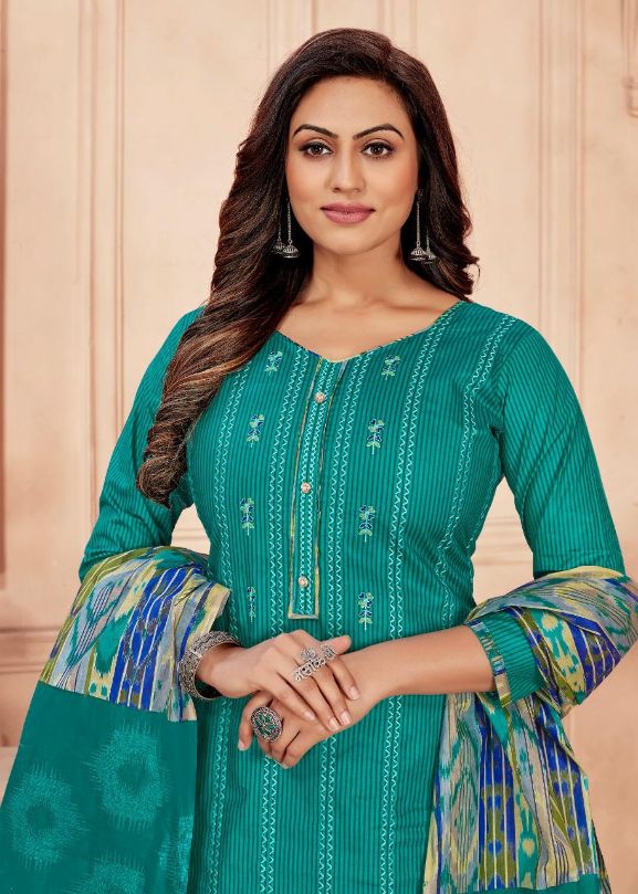 Balaji Niharika Casual Daily Wear Cotton Printed Latest Dress Material Collection