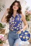 Emily 9321 Cotton Printed Summer Ladies Tops Collections
