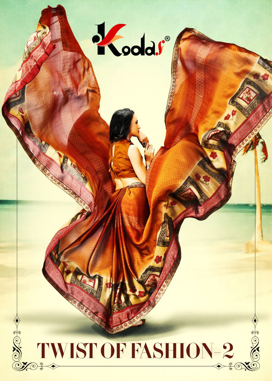 Twist Of Fashion 2 Latest Printed Designer Border Saree Collection 