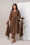 Naisha K 335 Cotton Embroidered Work Kurti With Pant Dupatta Suppliers In India