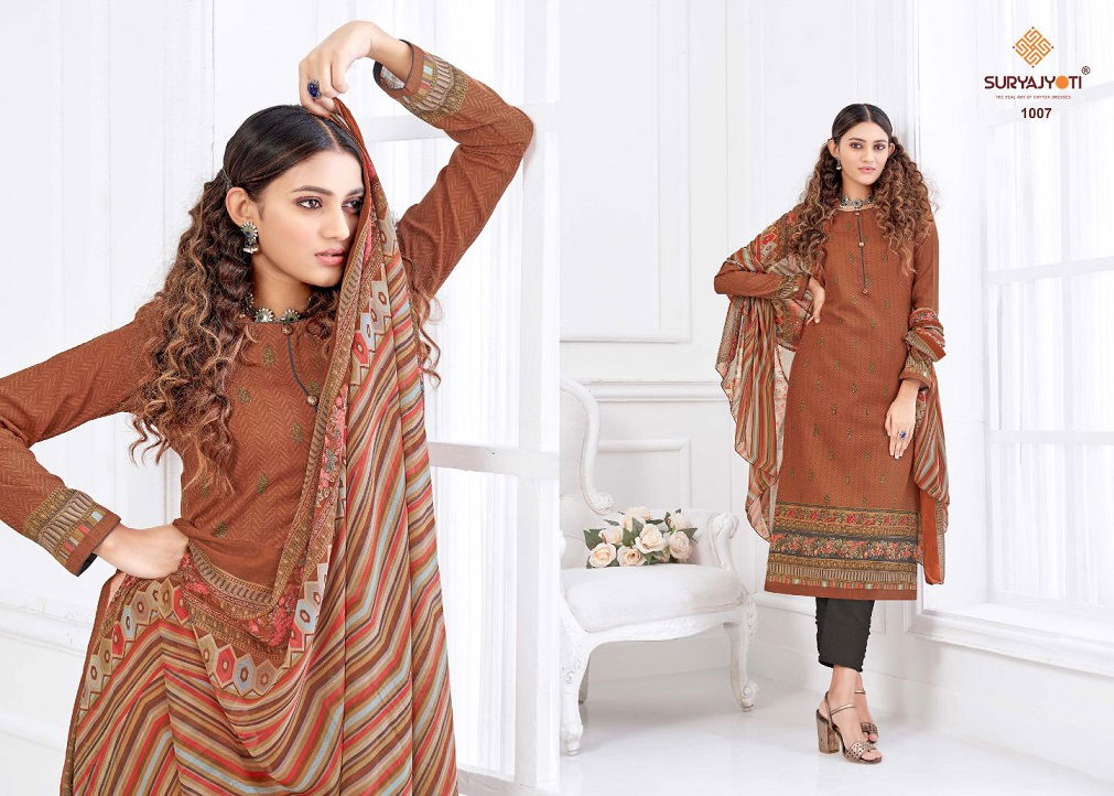 Suryajyoti Pakhee 1 Casual Daily Wear Cotton Designer Dress Material Collection