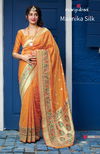 Manjubaa Maanika Latest Designer Pure Silk Casual Wear Printed Sarees Collection

