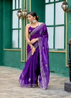 Meera 307 Embroidery Worked Shimmer Chiffon Saree Best Wholesale Shop In Surat