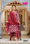 Mishri Vol 1 By Diya Trends Vertican Surat Kurti With Bottom Dupatta Wholesale Market
