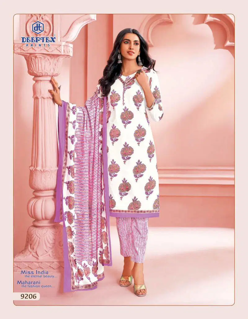 Miss India Vol 92 By Deeptex Cotton Printed Dress Material Exporters In India