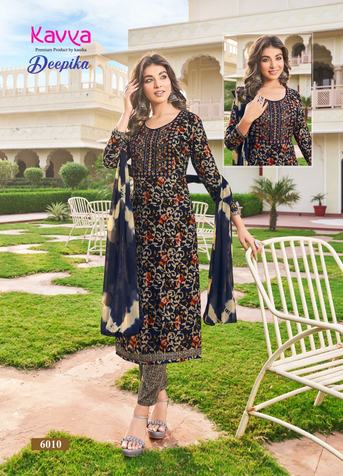 Kavya Deepika Vol 5 straight kurti With Bottom Dupatta Catalog
