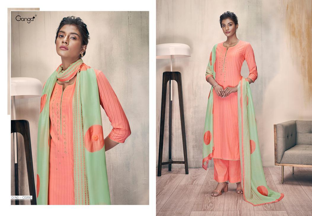 GANGA ZELLA Latest fancy Designer Heavy Casual Wear Finest Cotton With Embroidery Work Collection