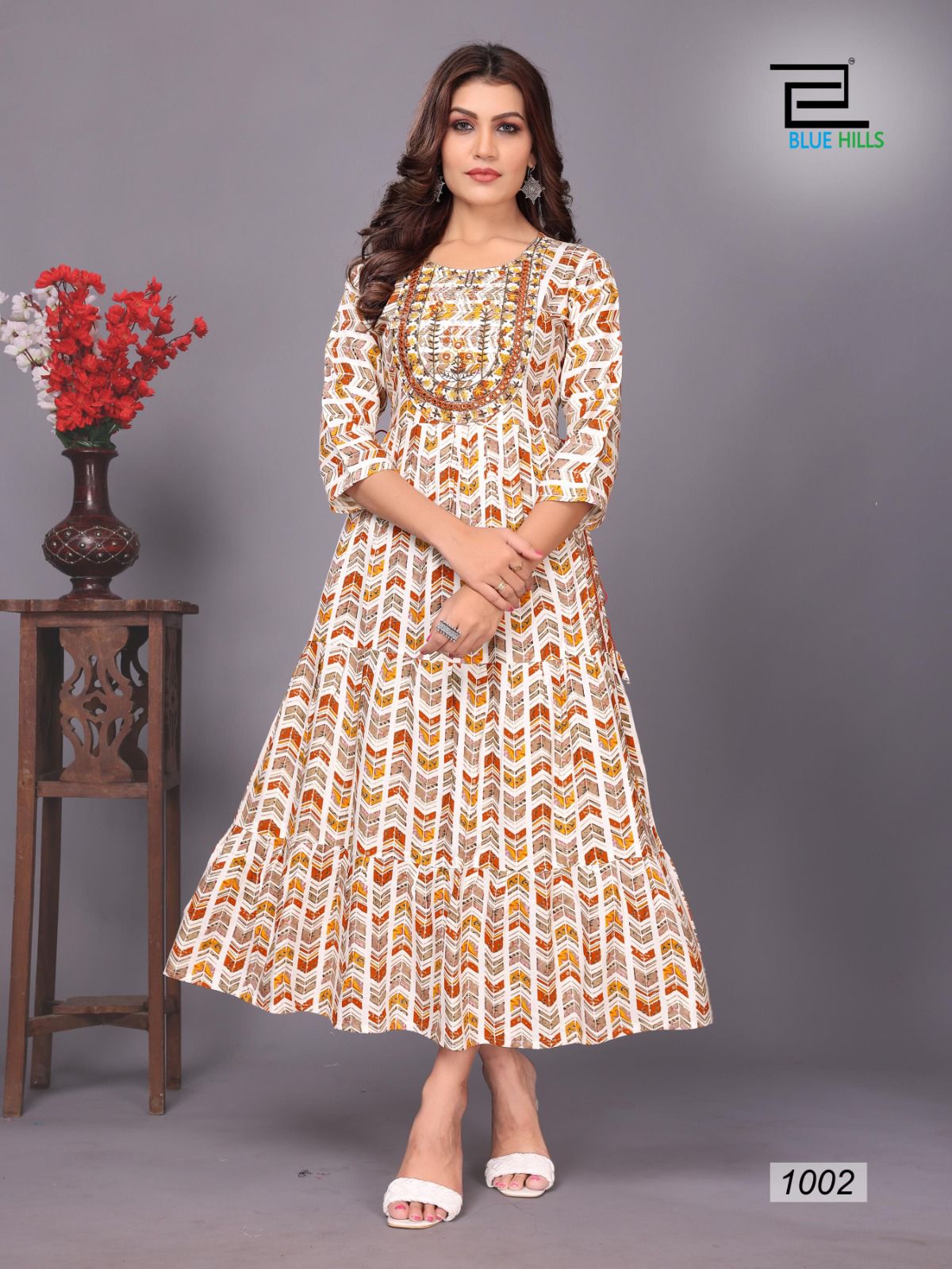 Blue Hills Sarfanaz Vol 10 Printed Anarkali Kurtis Catalog
