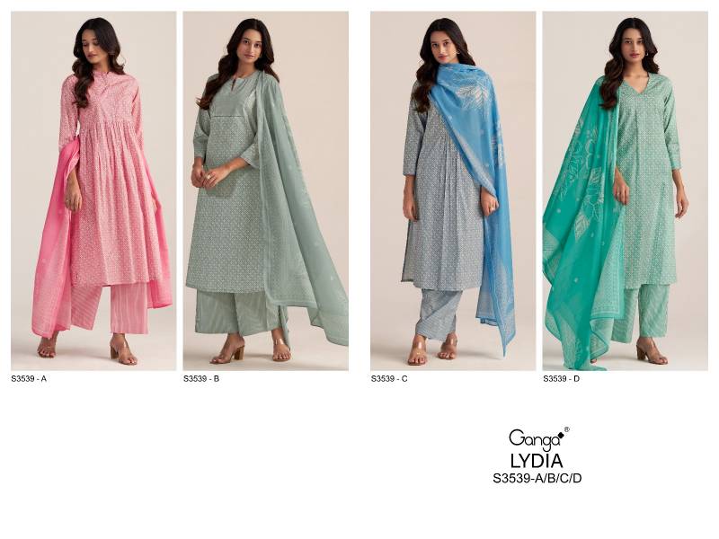 Lydia By Ganga Cotton Printed Designer Salwar Suit Suppliers In India