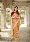 Swadeshi By Vallabhi Printed Brasso Floral Sarees Wholesale Market In Surat