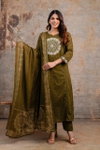 Naisha K 314 Cotton Mulmul Embroidered Kurti with Bottom Dupatta  Wholesale Market In Surat