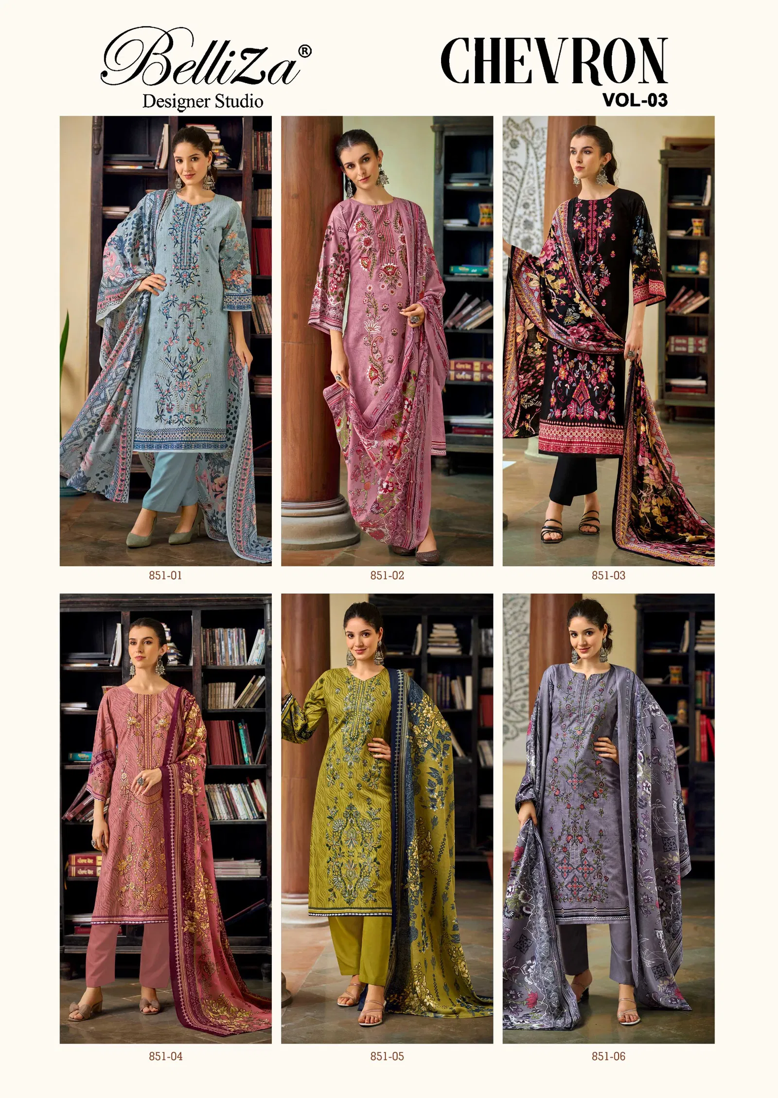 Chevron Vol 3 By Belliza Cotton Printed Dress Material Wholesale Shop In Surat