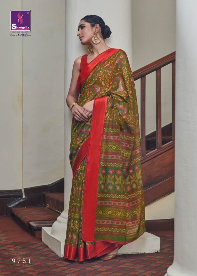 Shangrila Sophia Brasso Exclusive Designer Collection Of Brasso Saree