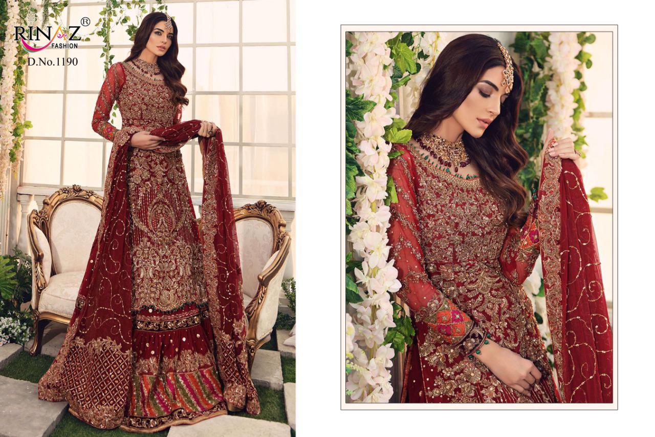 Rinaz Block Buster Hits 9 Latest Fancy Heavy Festive Wear Georgette With heavy Embroidery And Diamond Work Pakistani Salwar Suits Collection
