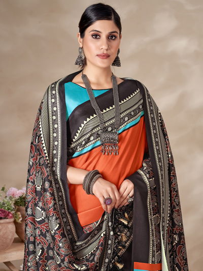 Aayaa Pashmina Vol 2 Winter Wear Printed Sarees Wholesale Clothing Suppliers In India

