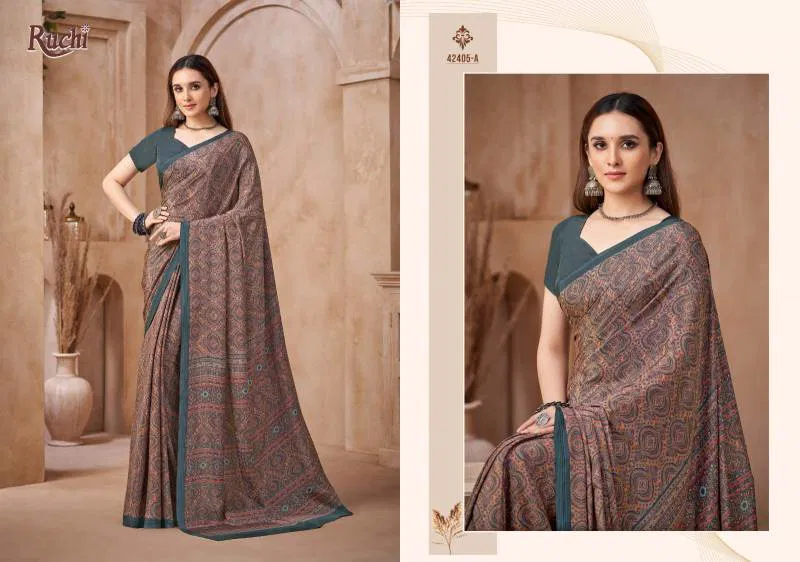 Vivanta Silk 44 By Ruchi Crepe Silk Saree Wholesale Price In Surat