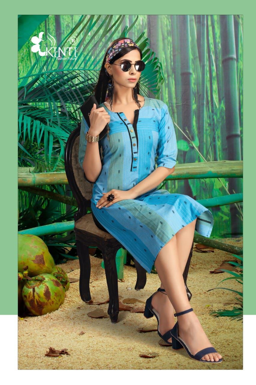 Kinti Walkway Handloom Ethnic Wear South Cotton Straight Designer Kurtis Collection
