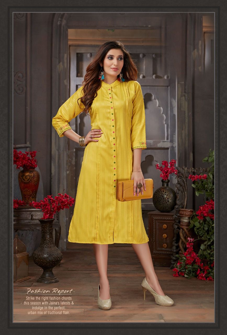 Dolphin 01 New Designer Party Wear Rayon Desihner Kurti Collection
