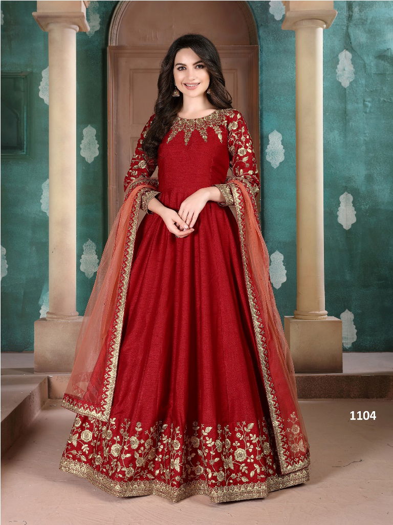 Aanaya 111 Latest Festival Wear Designer Adda Silk With Heavy Border  Net  Dupatta Suit Collection 