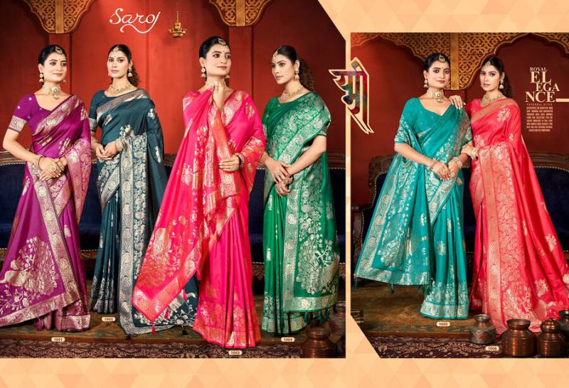 Vaamika Silk Saroski Vol 1 By Saroj Wedding Wear Silk Saree Wholesalers In Delhi