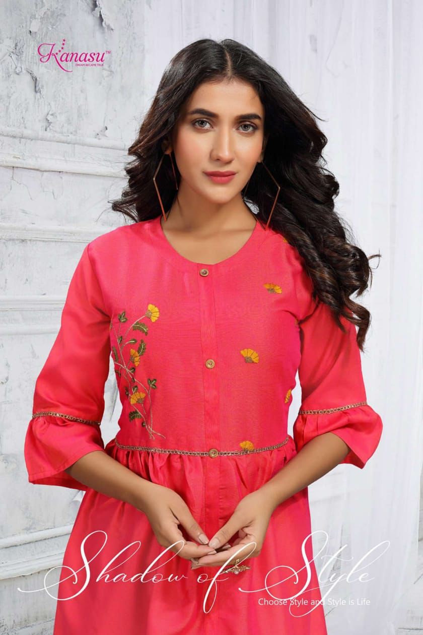 Kanasu Dolby Casual Daily Wear Rayon Designer Western Top Collection