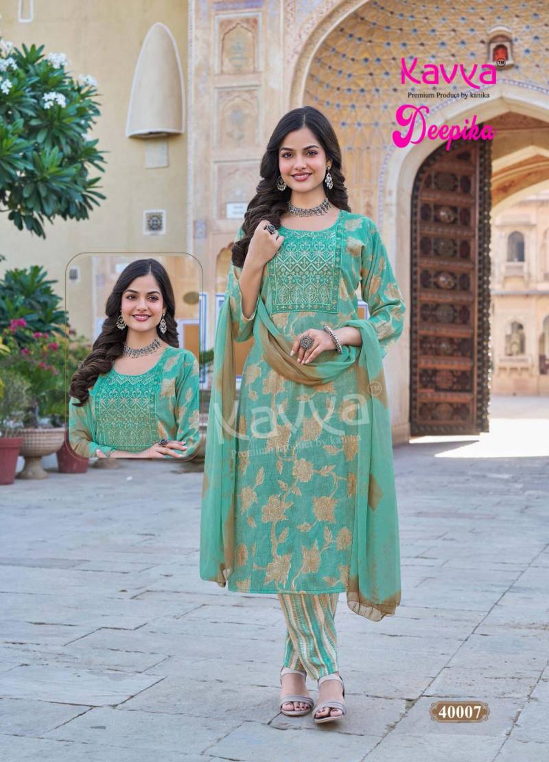 Deepika Vol 40 By Kavya Straight Kurti With Bottom Dupatta Orders In India