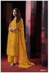 Theingi 3034 By Ganga Silk Printed Embroidery Dress Material Suppliers In India