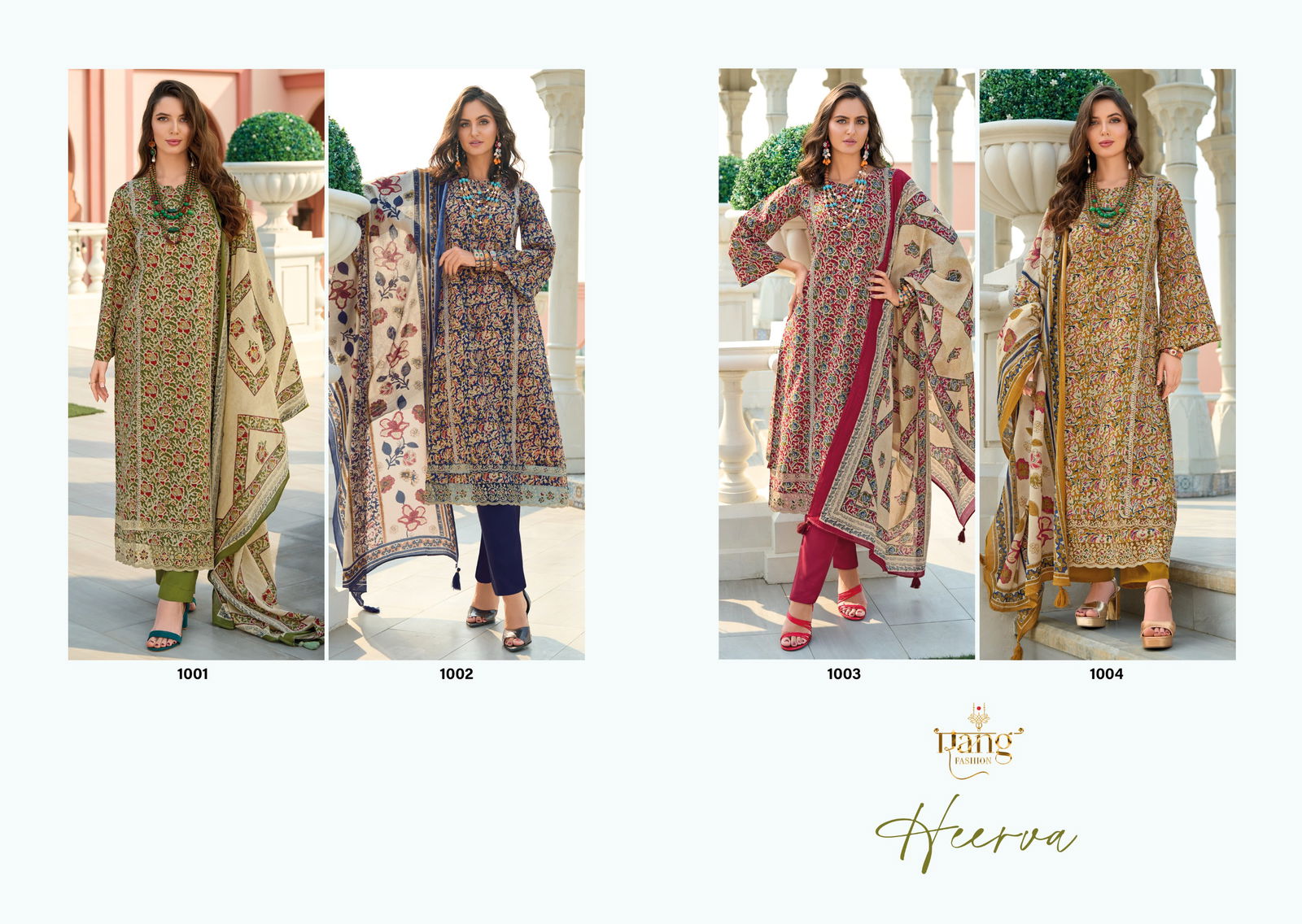 Heerva By Rang Lawn Cambric Printed Salwar Kameez Exporters In India