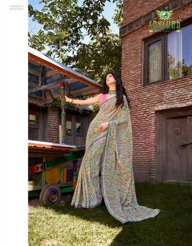 Ishita By Sanskar Weightless Fancy Saree Wholesale Market In Surat With Price