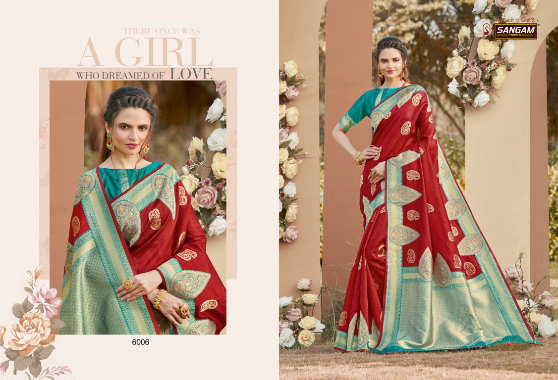 Sangam Sunaina Latest Fancy Designer Festive Wear Heavy Silk Sarees Collection
