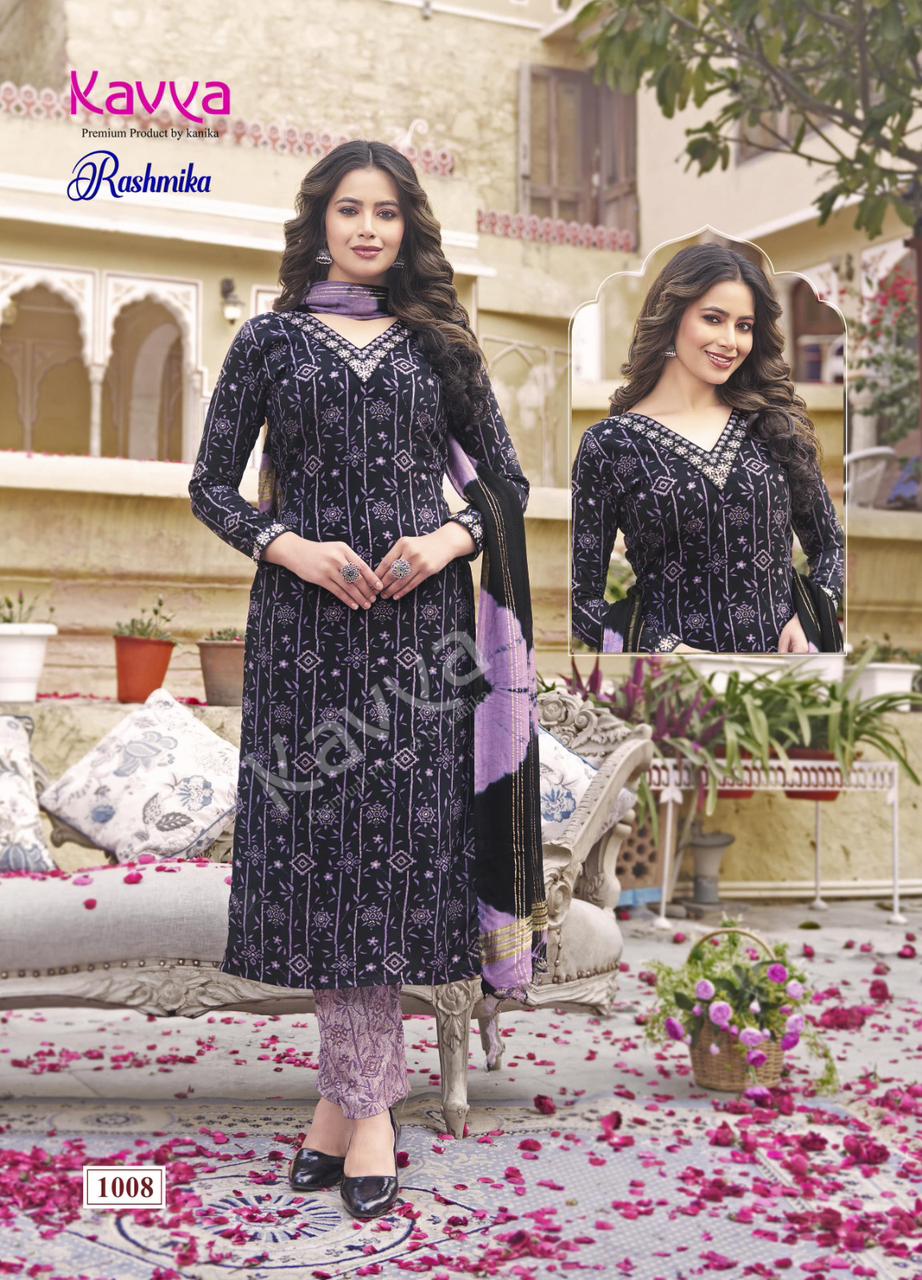 Kavya Rashmika Vol 1 Printed Straight Kurti With Bottom Dupatta Wholesale Clothing Suppliers In India