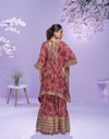 Raahi By Sayuri Georgette Digital Designer Kaftan With Gharara Orders In India