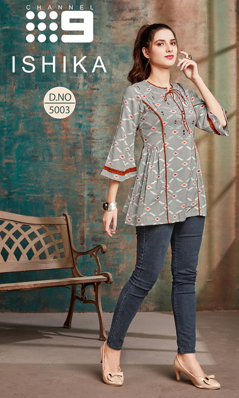 C9 Ishika Latest Designer Printed Ladies Top Collection 
