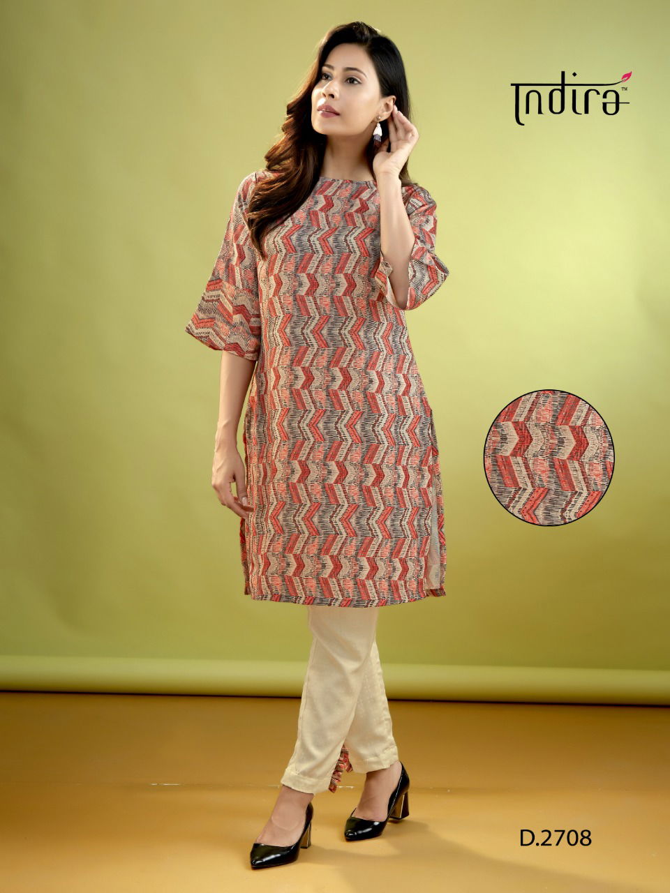 Indira Sharad Designer Party Wear kurti Collection with Pant at wholesale Price