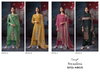 Swaalina 3722 By Ganga Cotton Satin Designer Salwar Suit Exporters In India
