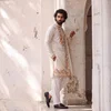 White Color Outluk Wedding Vol 46 Silk Embroidered Pintex Work Kurta With Pajama Manufacturers 4603