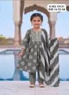 Jui 10131 Rayon Printed Kids Wear Kurti With Bottom Dupatta