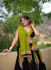 Green And Black Colour Pure Cotton Navratri Special Lehenga Wholesale Market Surat Taraa L 1676
