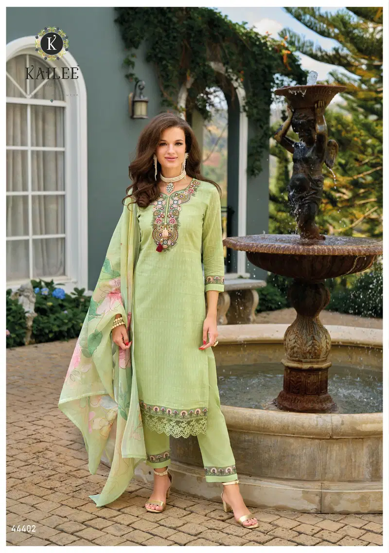 Summer Garden Vol 2 By Kailee Cotton Online Kurti With Bottom Dupatta Wholesale
