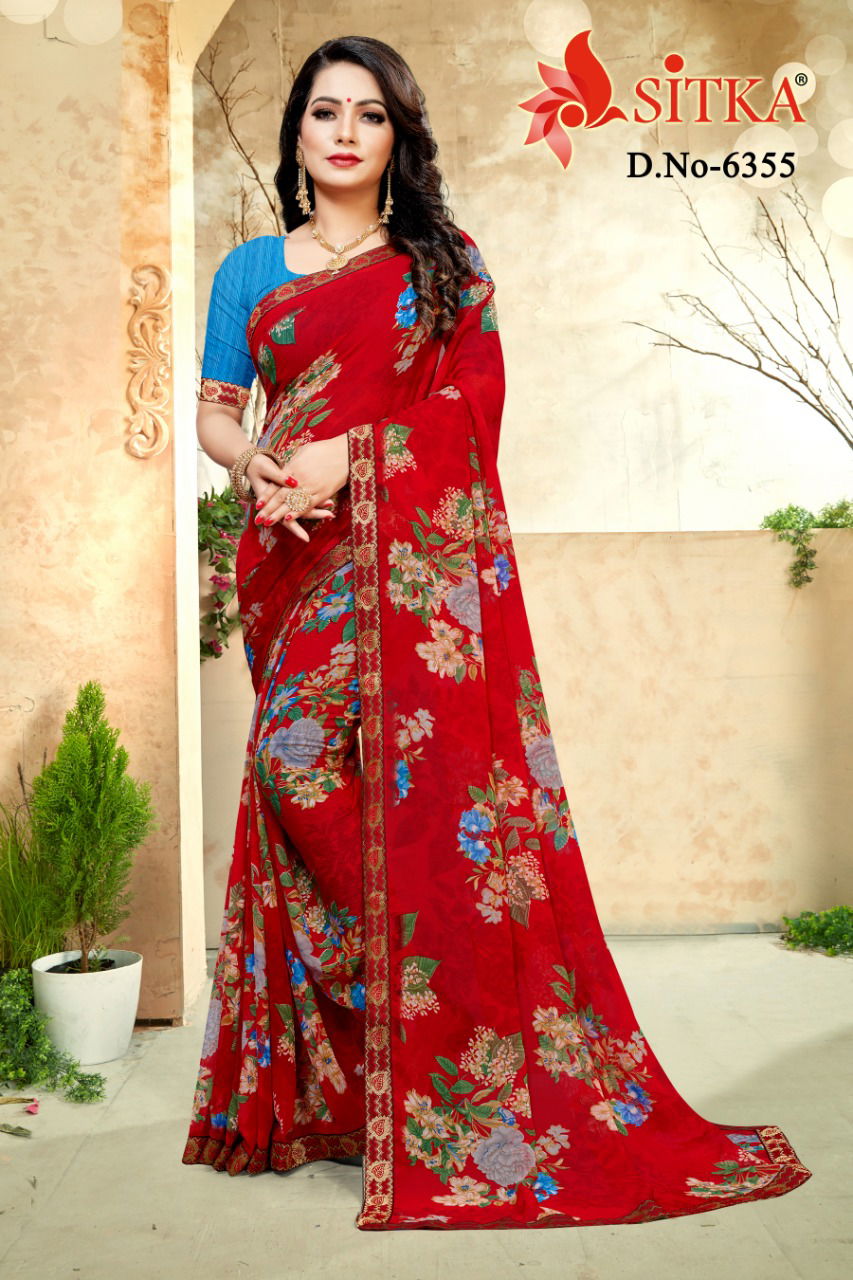 Kohinoor Marble Latest Daily Wear Chiffon Printed Bordered Saree Collection 