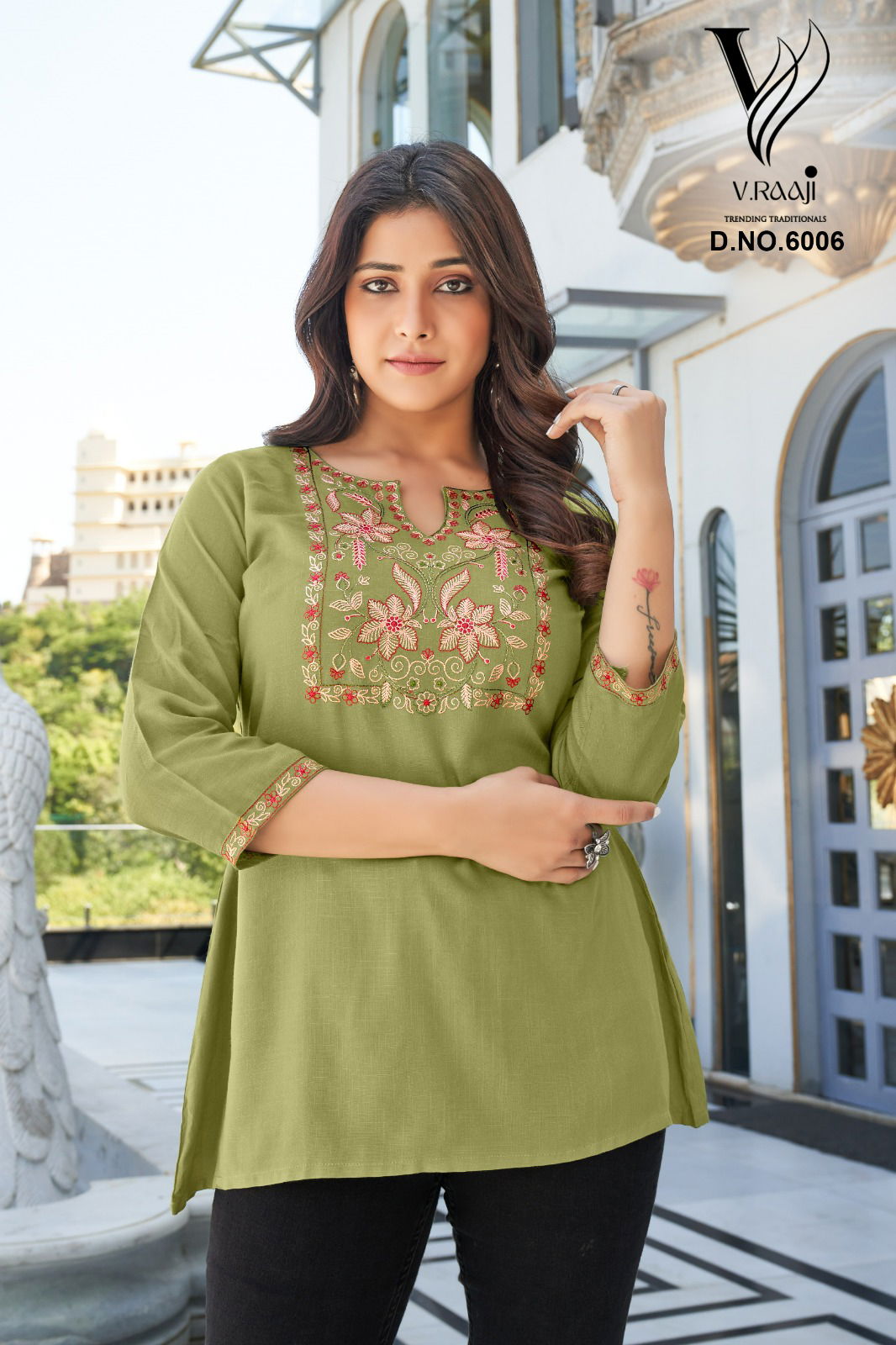 V Raaji By Topsy Western Wear Rayon Ladies Top Catalog