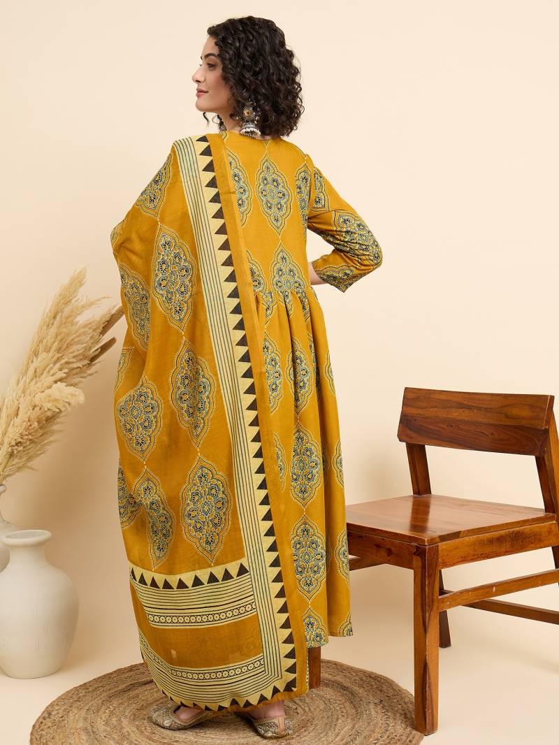 Dhruvi 286 Rayon Printed Kurti With Bottom Dupatta Wholesale Price In Surat