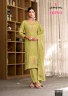 Srivali By Rangoon Muslin Jacquard Kurti With Bottom Dupatta 