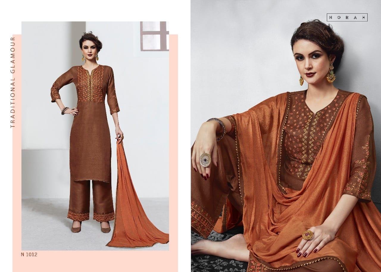 Neaha Fashion Netra Tussel silk with cotton inner and Heavy Embroidery in Zari and Sequence Work Salwar Suits With Embroidery Work Plazzo